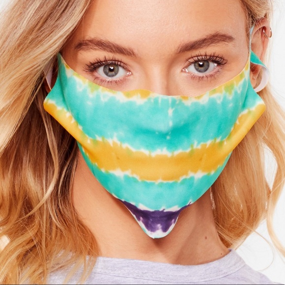 NASTY 💦 GAL NWT TIE DYE FACE MASK - Picture 2 of 4